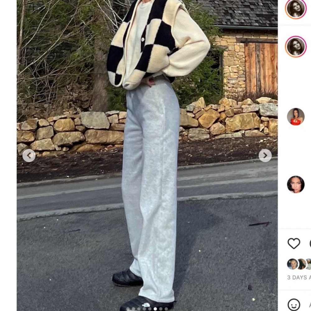 Kendall Jenner’s Checkered Black and Cream Vest- One Size